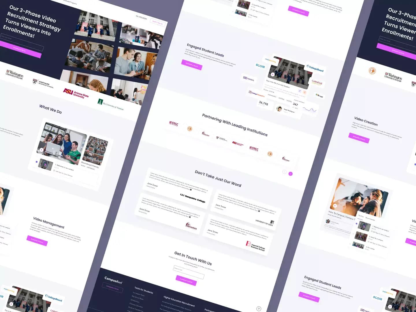 CampusReel interface screenshot 1